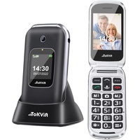 GSM Mobiltelefon Klapphandy für Senioren | Seniorenhandy ohne Vertrag mit SOS Notrufknopf | Großen Tastenhandy 2,4-Zoll-Bildschirm T221