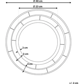 Beliani Wandspiegel Gold