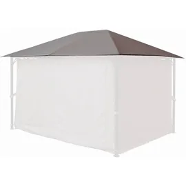 Quick Star Ersatzdach 250g Garten Pavillon 3x4m Taupe / Beigegrau ral 7006 Antik Pavillondach Ersatzbezug