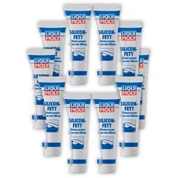 10x 100g LIQUI MOLY 3312 Silicon-Fett transparent Silikonfett Schmierung