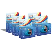 GT Photo GT27WP Realishot Splash Einwegkameras, wasserdicht, 27 Aufnahmen, ideal für Unterwasserfotos und Außenbereich, 5 Stück