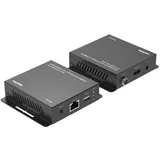 MicroConnect HDMI Extender with, KVM Switch, Schwarz