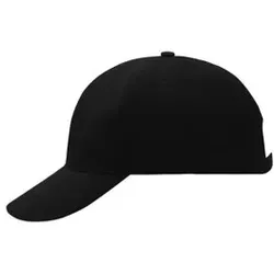 6 Panel Cap MB6128 mit fester Laminierung, schwarz, Einheitsgröße - schwarz