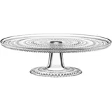 Iittala Kastehelmi Kuchenplatte mit Fuß 315mm klar