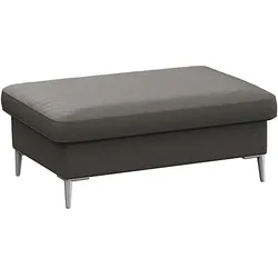 Pouf FLEXLUX "Fiore", grau (warm mineral), B:97cm H:34cm T:66cm, Aluminium, Poufs, Kaltschaum, Füße Alu