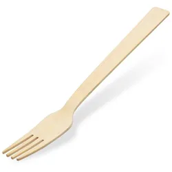 VEPATIM 100x Bambusgabeln Gabeln aus Bambus 17 cm umweltfreundlich