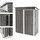 ML-Design Metall 76x184x150 cm Aufbewahrung & Schutzhüllen, Geräteschuppen