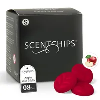 Scentchips® Duftwachs Fruchtduft (S-Stücke-8, Apfel) – Wax Melts für Duftlampe, Hausparfum, geeignet für Duft- & Wachsbrenner
