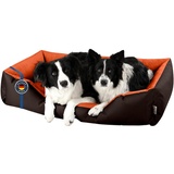 BedDog Hundebett XXL - Hundekissen - Hundekorb - Hundecouch - Hundesofa - Bezug abziehbar, Waschbar, für Mittel-Große Hunde