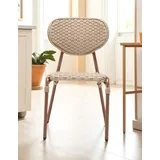 Xlmoebel Gartensessel Beiger Rattan-Stuhl mit modernem Design für elegante Terrassen (Einzelsessel), Hergestellt in Europa beige