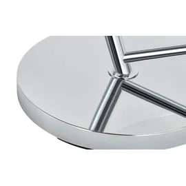 Haku-Möbel HAKU Möbel Beistelltisch rund Metall silber 52,0 x 52,0 x 55,0 cm, 1 St.
