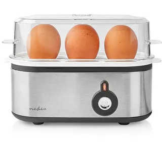 Nedis Eierkocher 3 Eier + Messbecher Schwarz