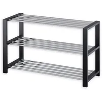 Idimex Schuhregal Schwarz, Holz, Kiefer, Mode, 80x48x30 cm Garderobe,
