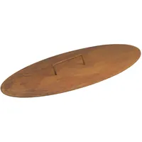 BBQ-Toro Feuerschalen Deckel für Ø 70 cm Feuerschalen | Rostoptik | Abdeckung für Feuerschale | Abdeckplatte mit Griff, Feuerschalen-Deckel, Deckel für Feuerschalen