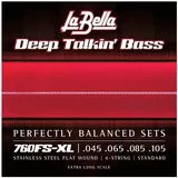 LA BELLA 760FS Deep Talkin' Bass Flatwound Bass-Saiten, extra lang