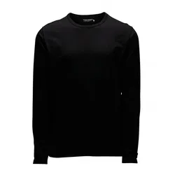 Jack & Jones Herren Langarmshirt Basic Schwarz XXL