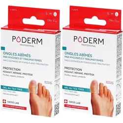 Poderm Kapseln Teebaumöl Gel beschädigte Nägel Pilze/Traumata - Größe L