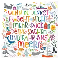 Ambiente Home Ambiente Serviette Buntes Meer 20 Stk. 33x33