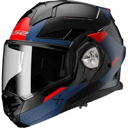 LS2 FF901 Advant X Oblivion, Modularhelm - Matt Schwarz/Dunkelblau/Rot - L