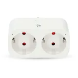 Nedis SmartLife Smart Plug Wi-Fi Power meter 3680W Type F (CEE 7/7) White