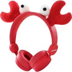 Kidywolf 410217, Children's headphones, Rot