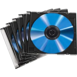 Hama 51269 CD-Leerhülle SlimLine 50er-Pack transperant / schwarz