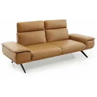 KOINOR Sofa Elements Leder Orange Bernstein 2-Sitzer