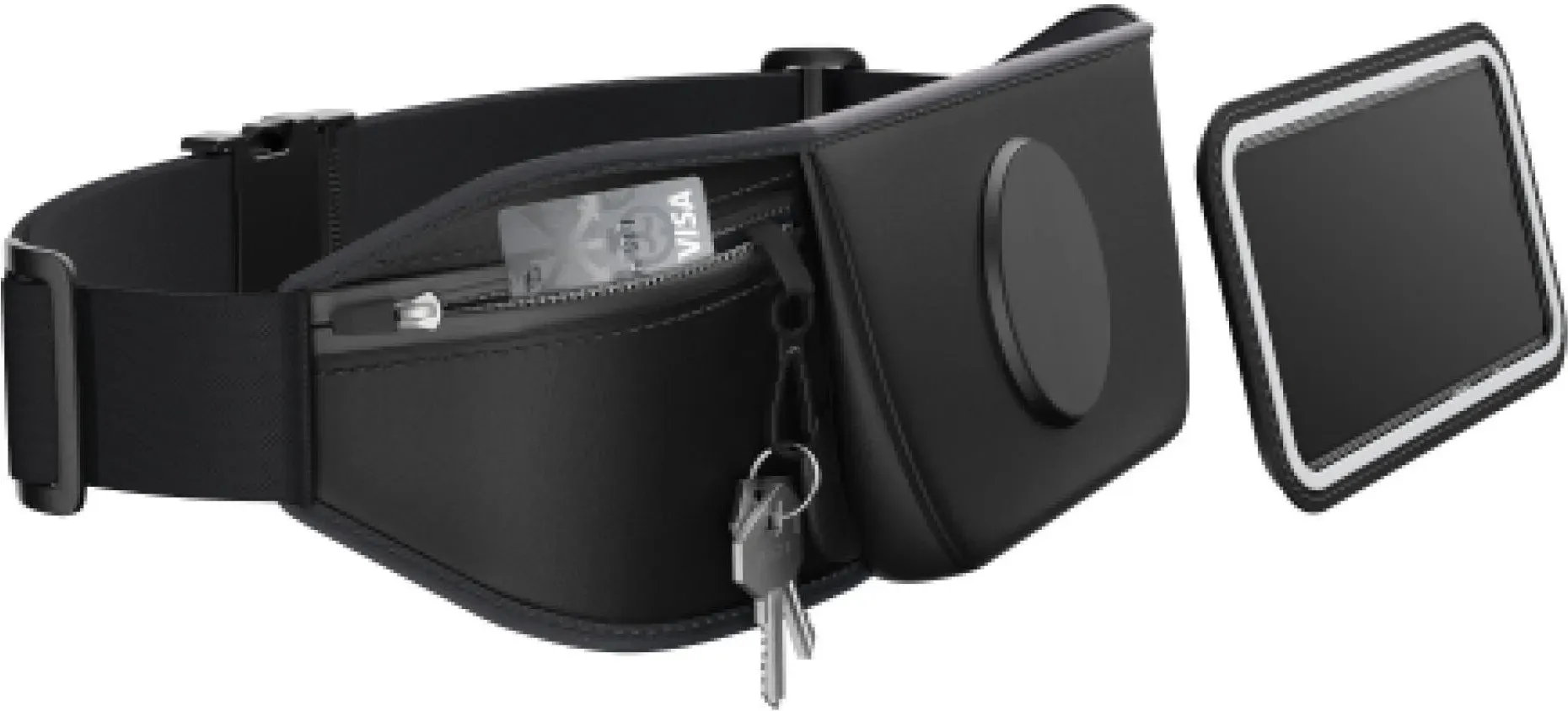 Sport- und Laufgürtel für Smartphones schwarz XL