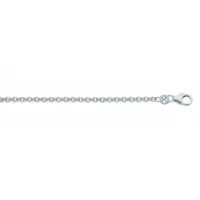 Adelia ́s Adeliás 333 Weißgold Anker Halskette Ø 1,1 mm", silber, | Gr.: 45 cm