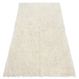 RugsX Flokati, Wolle - Bettdecke, Plaid White 300x400 cm,