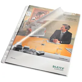 Leitz Prospekthüllen 4780-00-03, A4 genarbt, 0,13 mm, Lochseite