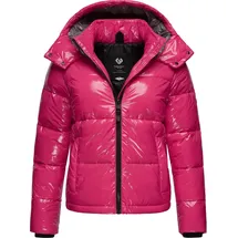 Ragwear Shiny Damen Winterjacke warm aus glänzendem Material mit (Abnehmbarer) Kapuze Roobie YOUMODO Fuchsia Gr. M (38), pink Außenmaterial: 100% Polyester. Innenfutter: 100% Polyester.