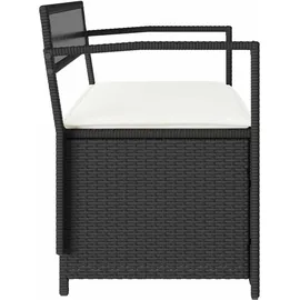 vidaXL Gartenbank 54 x 74 x 54 cm Schwarz