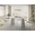 WFL GROUP Esstisch Rund Ausziehbar 100 bis 180 cm grau-beige