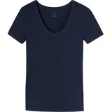 SCHIESSER Naturschönheit Unterhemd, V-Ausschnitt, Feinripp, für Damen, C8 804 NACHTBLAU, 42