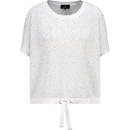 Monari Strickpullover Weiß S