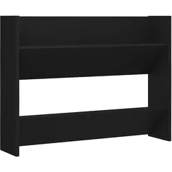 vidaXL Wand-Schuhschrank Schwarz 80x18x60 cm Holzwerkstoff