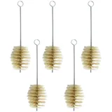 Estexo Reinigungsbürste Weihwasserpinsel Beige 5 St.