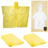 TSB Werk Regenponcho Regenponcho Regencape Festivalponcho Notfallponcho (2-St) Regenschutz, Kapuze, Universal