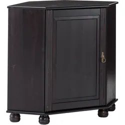 Kommode HOME AFFAIRE "Finca", braun (dunkelbraun), B:90cm H:80cm T:50cm, Massivholz, Sideboards, Eckkommode