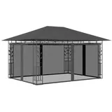 vidaXL Pavillon mit Moskitonetz 4 x 3 m anthrazit