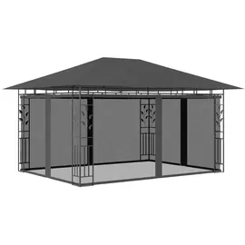 vidaXL Pavillon mit Moskitonetz 4 x 3 m anthrazit