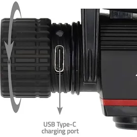 Nedis LED-Stirnlampe IPX8 1000lm USB-C Akku Schwarz