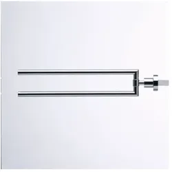 Duravit D-Code Handtuchhalter 447x50x90mm, Chrom, Messing, 2 Arme, mit Befestigungsmaterial, für Wandbefestigung 0099221000