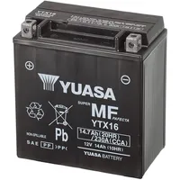 YUASA YTX16 14Ah Motorradbatterie ytx16-bs (WC) wartungsfrei Akku