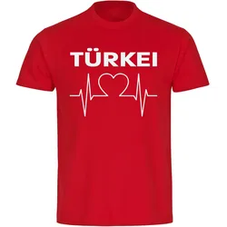 multifanshop Kinder T-Shirt - Türkei - Herzschlag - Druck weiß - Kind