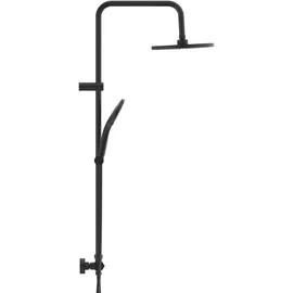 Schütte Adria Überkopf-Brauseset mit Thermostat Schwarz Matt 27271000