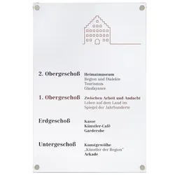 Türschild, Galerie, 160 x 100 mm - 100x160x8 mm