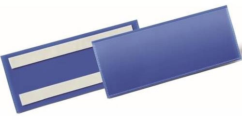 Preisvergleich Produktbild Etikettentaschen selbstklebend 210x74mm blau VE=50 Stück