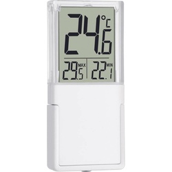 TFA Fenster-Thermometer Vista Silb, Thermometer + Hygrometer, Silber
